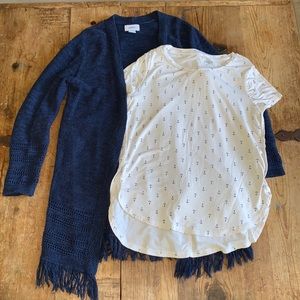 Old Navy size 8 sweater and shirt